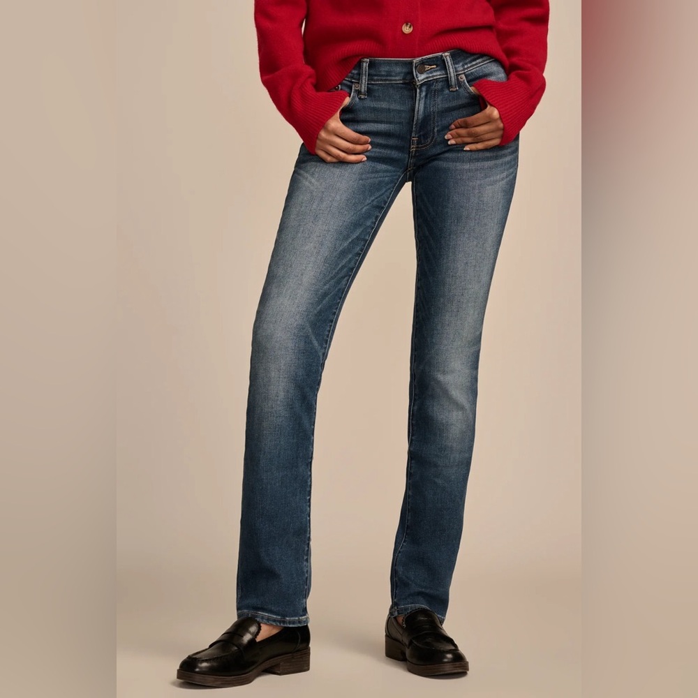 NWT Lucky Brand Women’s Sweet Straight Mid-Rise Blue Straight Leg Jeans 31 12